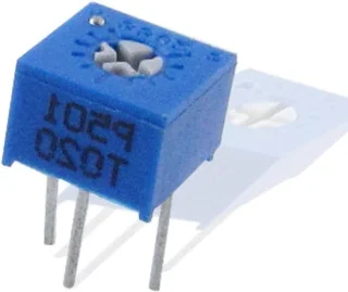 Trimpotentiometer cermet 500 ohm blauw