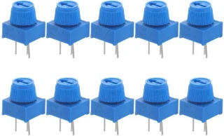 Universeel Trimmerpotentiometer Kit - 10 stuks - Blauw