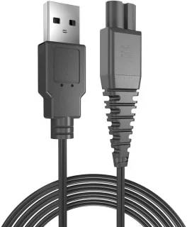 Universele Oplaadkabel Baardtrimmer Adapterkabel Zwart