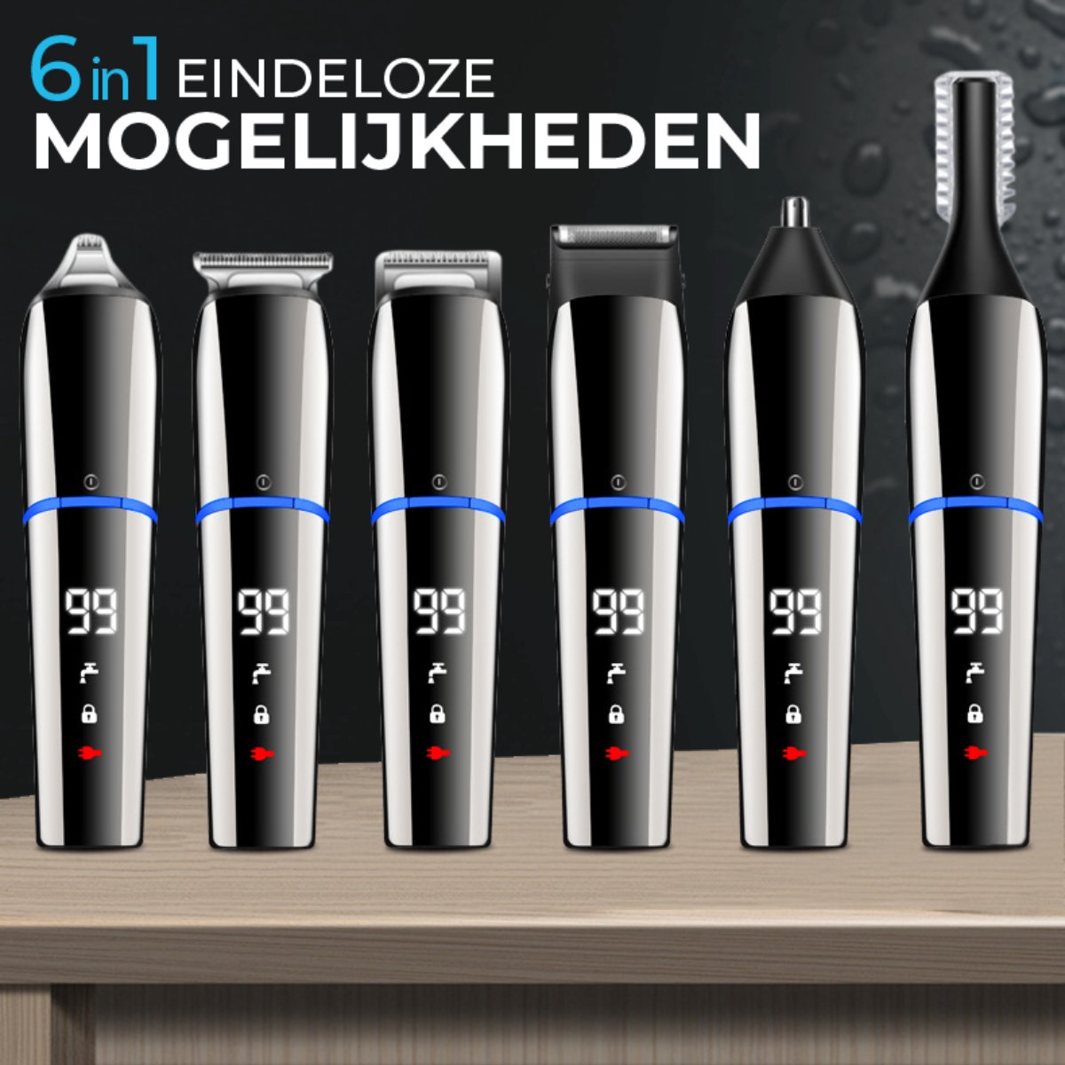 Wat vinden we goed aan de Vertrex Pro+ 6-in-1 Baard- en Bodytrimmer