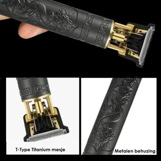 Vintage Feeling Baardtrimmer Contouren Tondeuse Draadloos