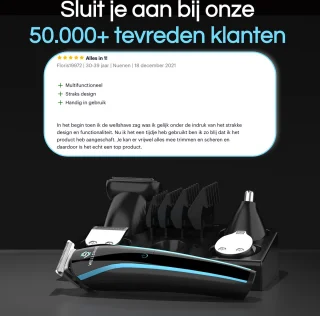 Wellshave 5-in-1 Baard- en Bodytrimmer voor Heren