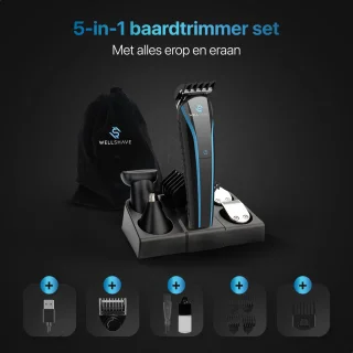Wellshave 5 in 1 Baardtrimmer Mannen V2