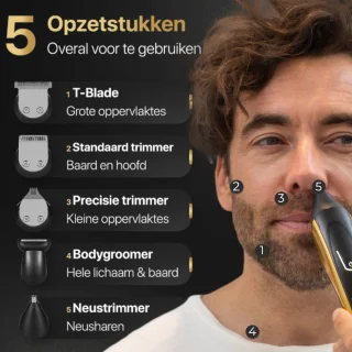 Wellshave 5 in 1 Pro Baard- en Lichaamstrimmer