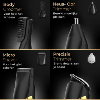 Wellshave Supreme 6-in-1 Baard- en Bodytrimmer