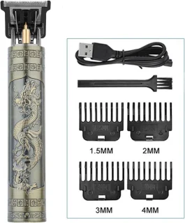 WiseGoods Luxe Dragon Heren Trimmer USB Brons