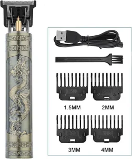 WiseGoods Luxe Dragon Heren Trimmer USB Brons