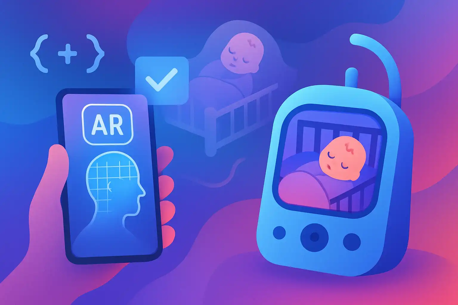 Augmented reality en babyfoons: hoe live overlays je nachtrust kunnen verbeteren