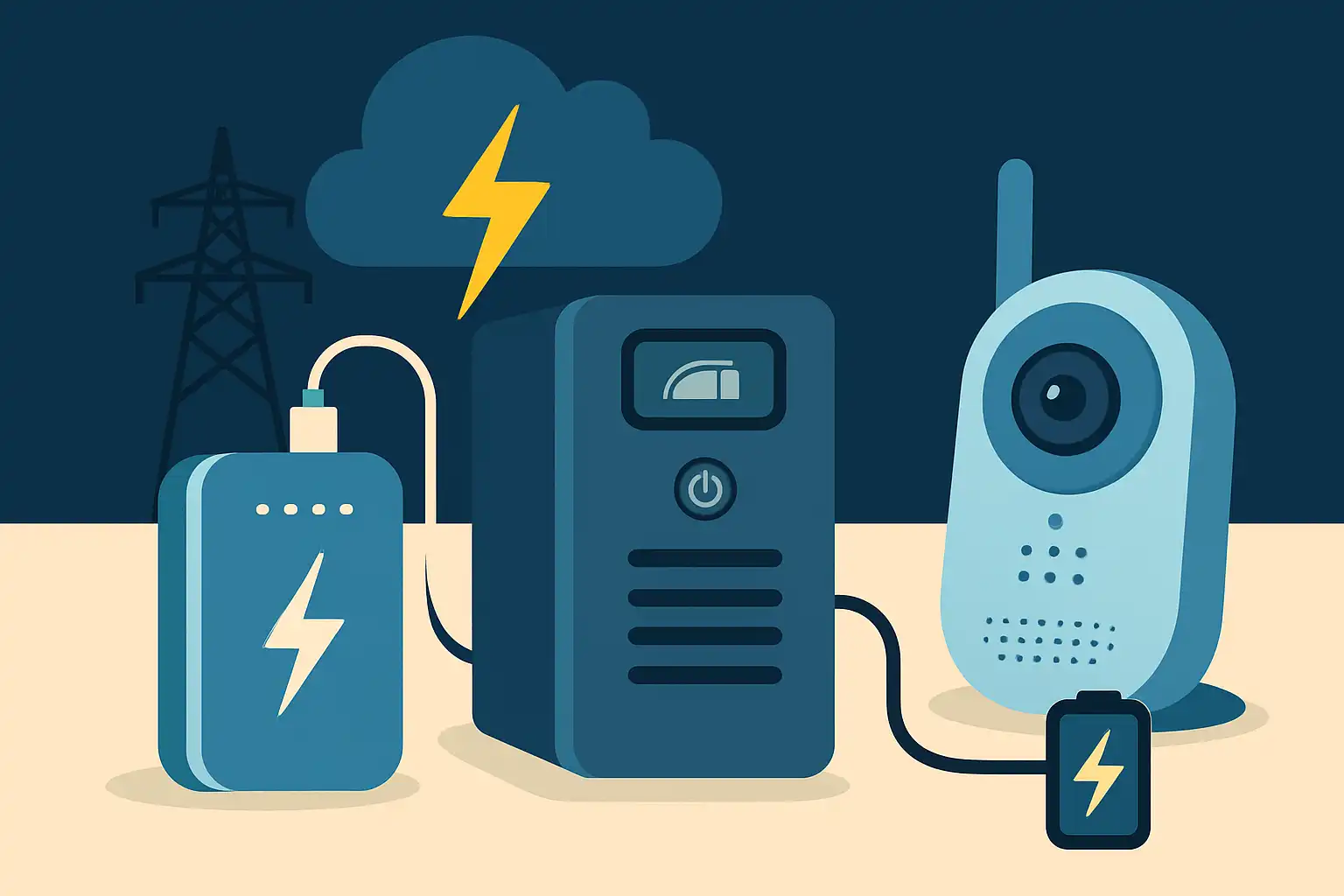 Powerbanks, UPS en noodaccu’s: zo blijft je babyfoon werken bij stroomuitval