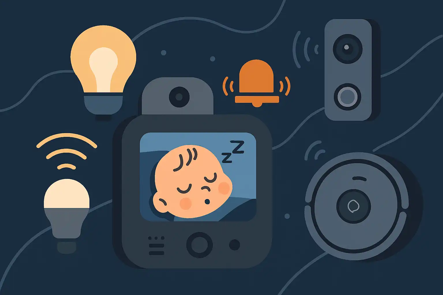 Slimme thuisapparaten en je babyfoon: voorkom dat je lamp, deurbel of robotstofzuiger je nachtrust saboteert