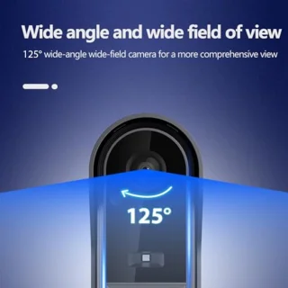 Draadloze Videofoon met 4,3 Inch Monitor en Nachtzicht – Video-intercom met Menselijke Detectie en Bidirectionele Audio