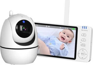 Babyfoon met Camera - Baby Monitor met Brede Kijkhoek - Babyfoon met Camera en App - 355° Rotatie