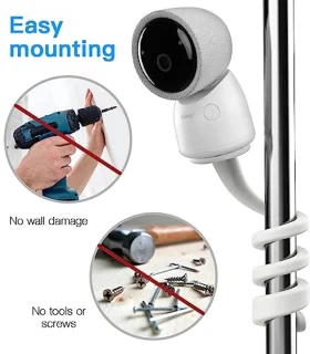 Babyfoonhouder voor babyfoon met camera - Flexibele houder voor optimale plaatsing en zicht