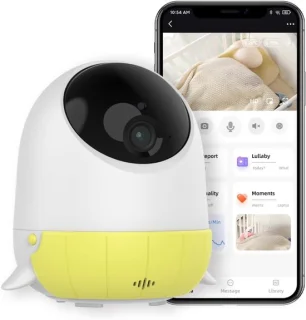 DailySupplies® Hondencamera - Huisdiercamera - Babyfoon met Camera en App - Baby Monitor - Full HD - Wit