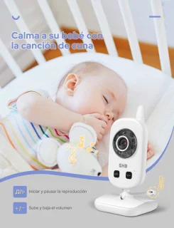 Draadloze babyfoon met LCD-scherm 2,4 inch – Betrouwbare video- en audioverbinding voor ouders