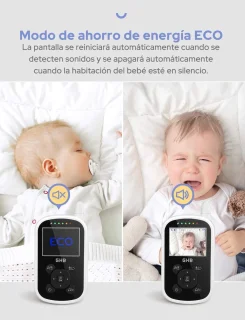 Draadloze babyfoon met LCD-scherm 2,4 inch – Betrouwbare video- en audioverbinding voor ouders