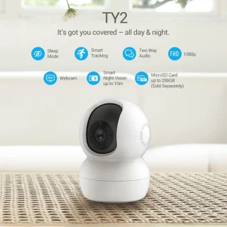 Draadloze Wifi IP Camera voor Binnen met 1080P, Bewegingsdetectie, IR Nachtzicht en 2-weg Audio
