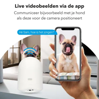 HD Wifi Babyfoon met Camera - app - Beveiliging - 1080P - Geluid en Bewegingsdetectie - Nachtzicht