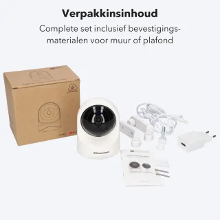 HD Wifi Babyfoon met Camera - app - Beveiliging - 1080P - Geluid en Bewegingsdetectie - Nachtzicht