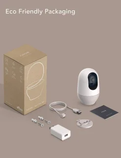 Babyfoon met 360° camera en AI-tracking, 1080p HD, nachtzicht en intercomfunctie
