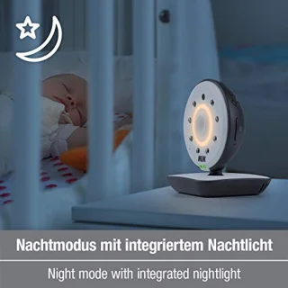 Digitale babyfoon met camera en videodisplay - tot 4 camera's, vrij van hoogfrequente straling in eco-modus
