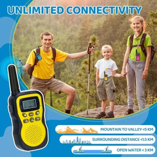 Oplaadbare Walkietalkies voor Kinderen - Groot Bereik voor Buiten Avonturen