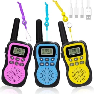 Oplaadbare Walkietalkies voor Kinderen - Groot Bereik voor Buiten Avonturen