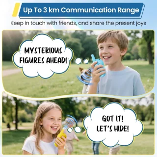 Opladbare Kinder Walkie Talkie met Zaklamp - Bereik tot 5 km voor Avonturen
