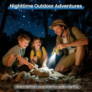 Opladbare Kinder Walkie Talkie met Zaklamp - Bereik tot 5 km voor Avonturen