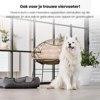 Full HD Wifi Babyfoon met Camera - Bewakingscamera - NL iOS/Android App - Zwart