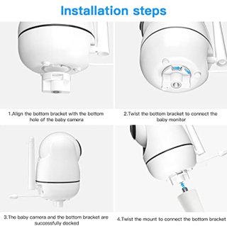 Wat vinden we goed aan de Babyfoonhouder voor HB40/HB65/HB66/HB6339/HB6336/HB6351/HB6550 & Blemil BL9052-2 - Montagebeugels Compatibel met Camera's
