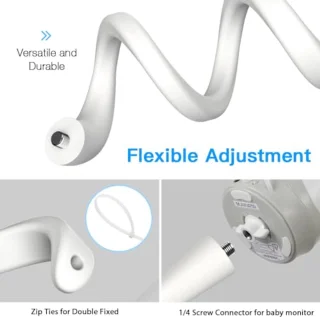 Babyfoonhouder voor HB40/HB65/HB66/HB6339/HB6336/HB6351/HB6550 & Blemil BL9052-2 - Montagebeugels Compatibel met Camera's