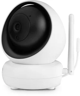 Elektronische babyfoon met Full HD 360° camera, 5 inch scherm en tweerichtingscommunicatie