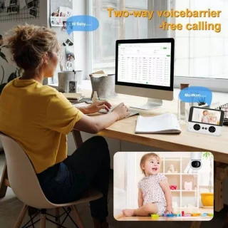 Babyfoon - Babyfoon met camera - Op afstand bestuurbaar - Video & Audio - Baby monitor
