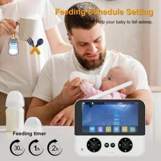 Babyfoon - Babyfoon met camera - Op afstand bestuurbaar - Video & Audio - Baby monitor