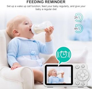 Wat vinden we goed aan de Babyfoon met Camera en Audio, 720P HD-scherm Video-babyfoon met Temperatuurdetectie, Geen Wifi, Tweerichtingsgesprek, Ideaal voor Nieuwe Moeders (EU-stekker)
