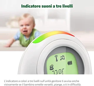 Digitale Babyfoon met Groot Bereik, Temperatuursensor, en Nachtlampje