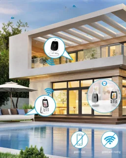 Babyfoon met Camera en Wifi - Babyphone met Thermometer - Two-Way Audio - Nachtzicht