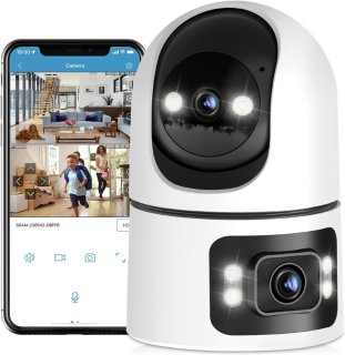 De Hondencamera - Huisdiercamera - Babyfoon met Camera en App - Baby Monitor - Full HD - Wit in één oogopslag