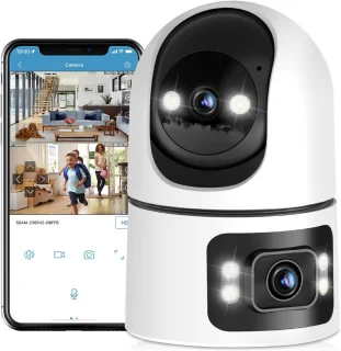 Hondencamera - Huisdiercamera - Babyfoon met Camera en App - Baby Monitor - Full HD - Wit