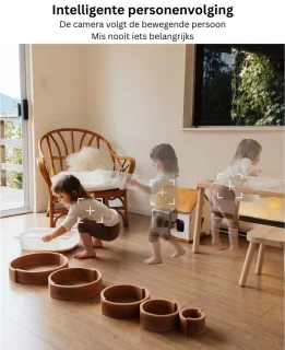 Hondencamera - Huisdiercamera - Babyfoon met Camera en App - Baby Monitor - Full HD - Wit