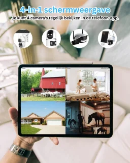 Hondencamera - Huisdiercamera - Babyfoon met Camera en App - Baby Monitor - Full HD - Wit
