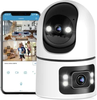 Hondencamera - Huisdiercamera - Babyfoon met Camera en App - Baby Monitor - Full HD - Wit