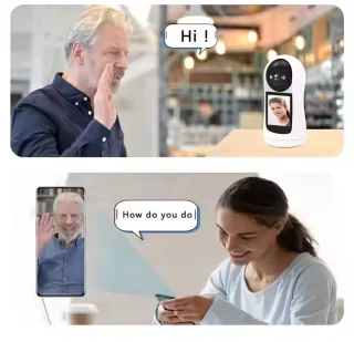 Babyfoon met Camera - Tweeweg Video & Audio - Baby Monitor - Lichaamstracking - WiFi Camera - Beweging Detectie & Alarm - Video oproep - Intercom - Smart 2MP Baby Security Camera - IP Wireless CCTV Surveillance