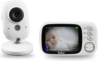 Babyfoon met Camera - Baby Monitor met Geluidsdetectie - Babyfoon met Camera - Wit/1 Stuks