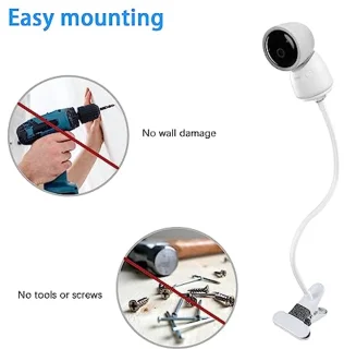 Kwaliteitsvolle Babyfoonhouder voor Babycamera - Flexibele Cliphouder voor Optimale Positie