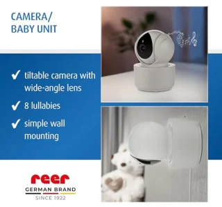 Digitale Video-Babyfoon met 4,3 inch TFT-Scherm, FHSS-Technologie, Nachtzicht en Intercomfunctie