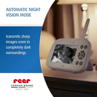 Digitale Video-Babyfoon met 4,3 inch TFT-Scherm, FHSS-Technologie, Nachtzicht en Intercomfunctie