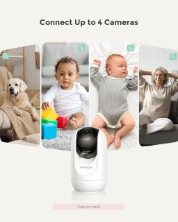 WiFi Babyfoon Extra Camera met 1080P Scherm en Wandhouder - Slimme Babymonitor
