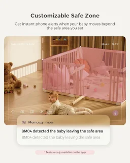WiFi Babyfoon Extra Camera met 1080P Scherm en Wandhouder - Slimme Babymonitor